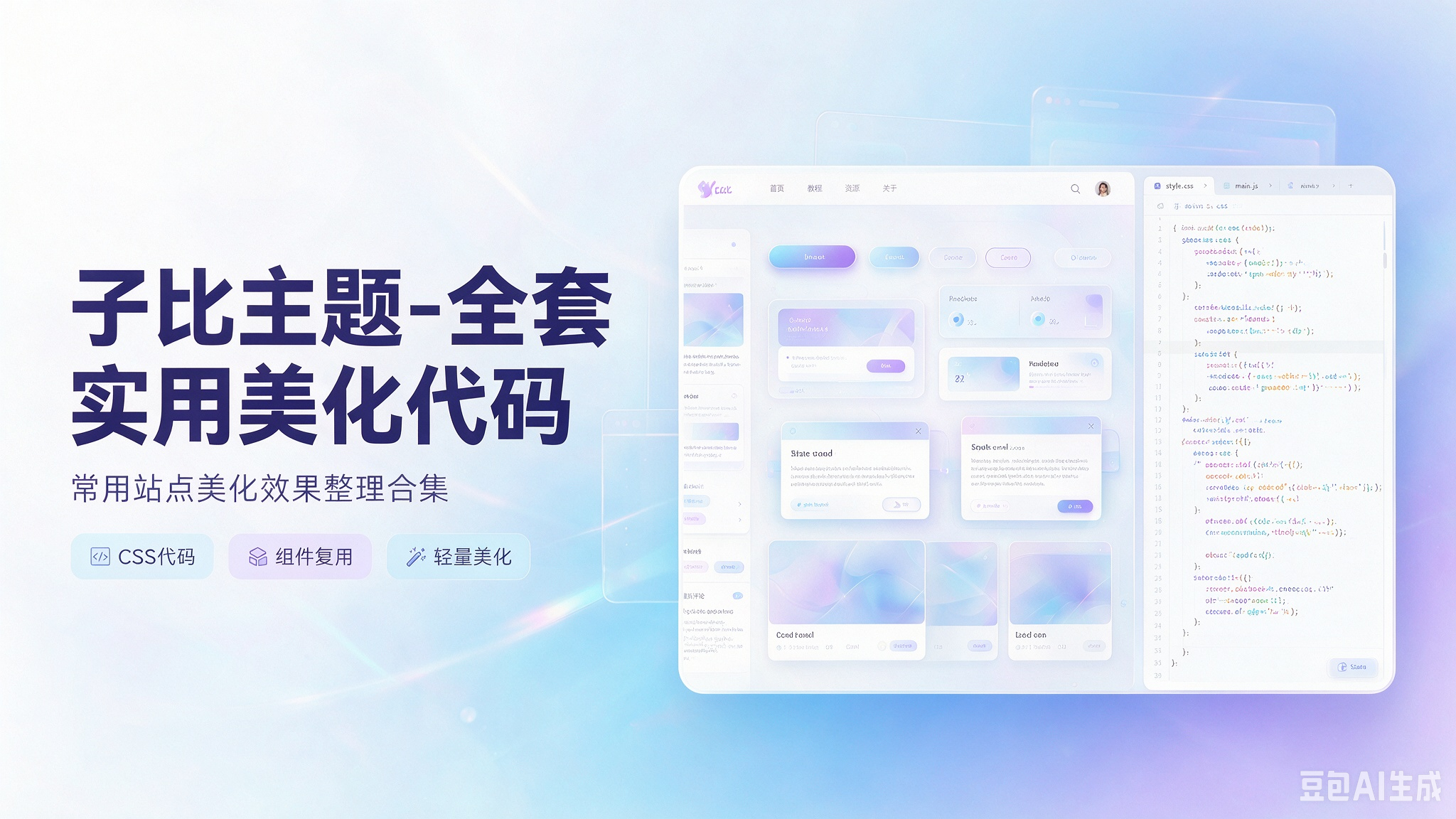 子比主题-全套实用美化代码-闲云笔记
