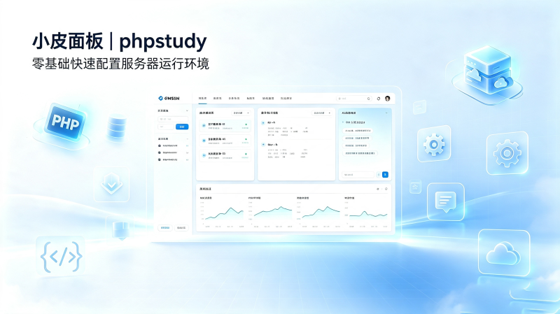 小皮面板 phpstudy，零基础快速配置服务器运行环境-闲云笔记